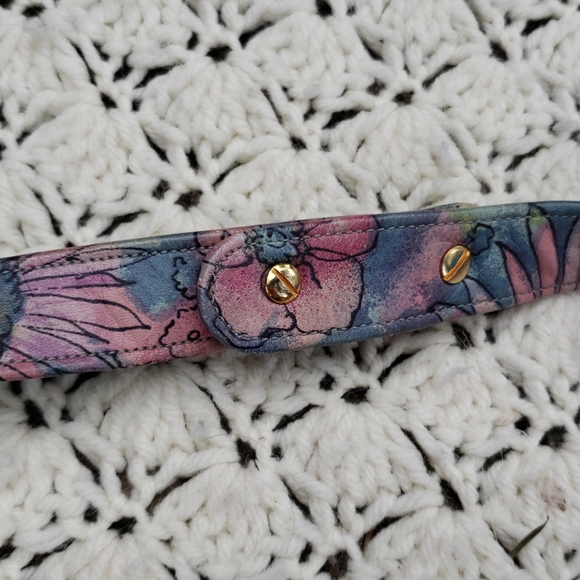 Vintage Varon Water Color Flower Purse Bag - Picture 11 of 12